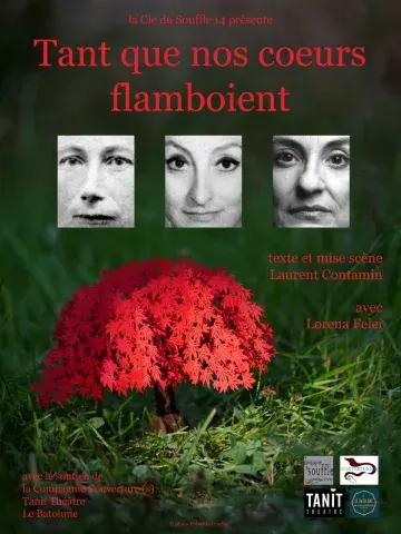 Louise Michel et deux femmes d'aujourd'hui, un flamboyant
